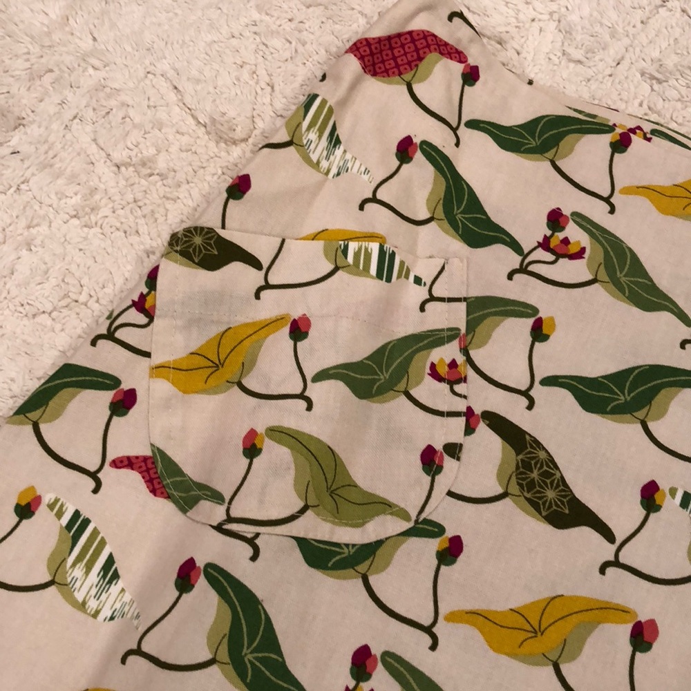 Anthropologie Floral Pattern Wrap Skirt - Picture 4 of 8